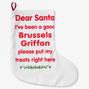 gutes Brüssel Griffon Großer Weihnachtsstrumpf