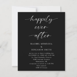 Gutes Budget für alle nach Hochzeit Minimal Black