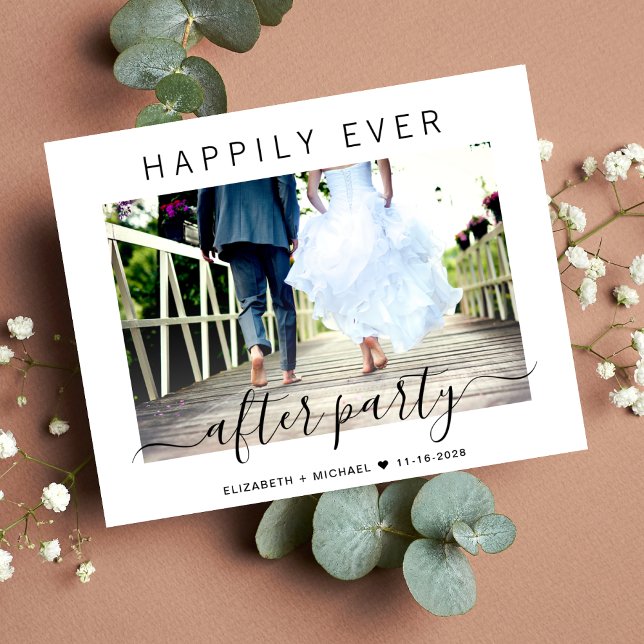 Gutes Budget nach Party Foto Hochzeit (An affordable wedding reception invitation without compromising on quality or design)