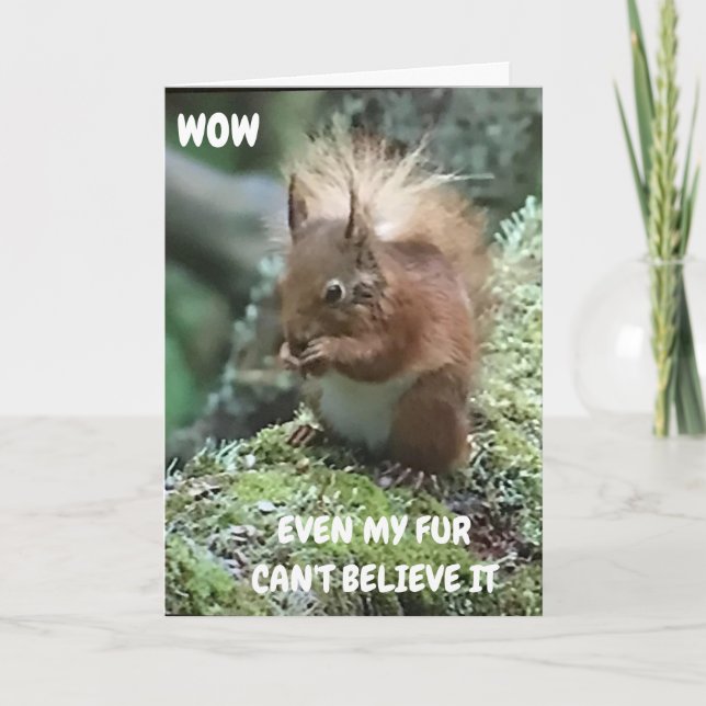 "GUTES BYE UND VIEL GLÜCK FEHLEN DICH." KARTE (Vorderseite)