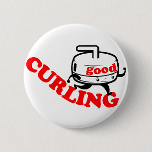 [ GUTES CURLING ] Retro "Stone Guy" Geschenke von  Button