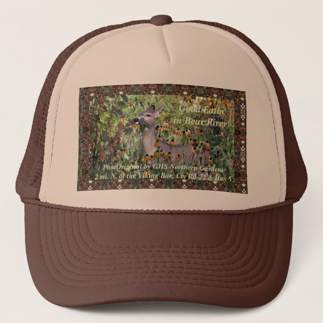 Gutes Eatin im Bärn-Fluss! Truckerkappe (Vorderseite)