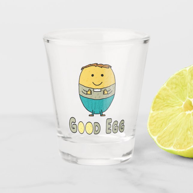 Gutes Ei Schnapsglas (Vorderseite)