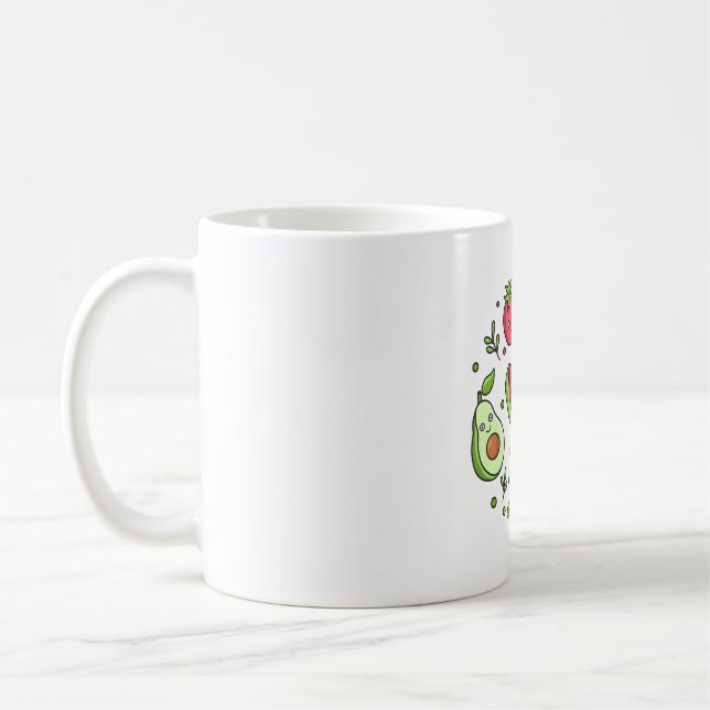 Gutes Essen Gute Stimmung Kaffeetasse (Links)