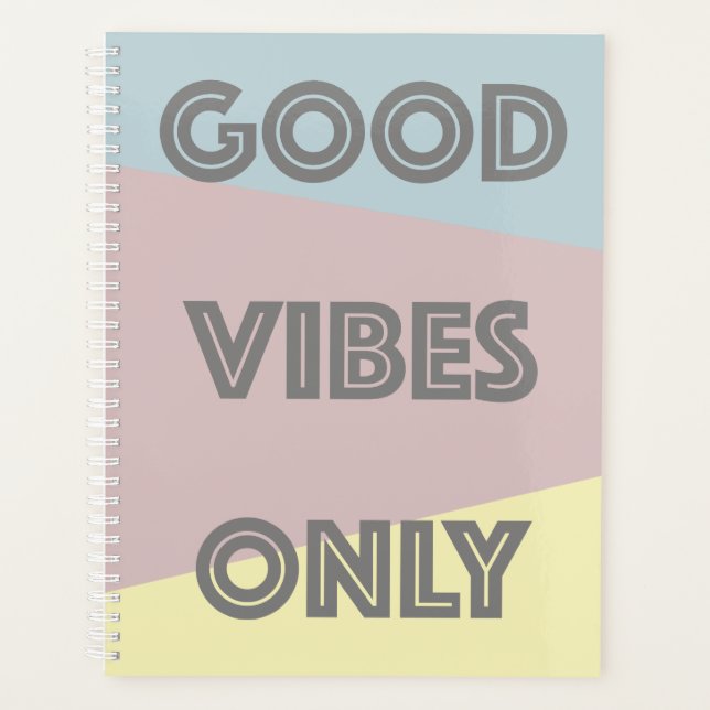 Gutes Farbblockdesign nur für positive Signale Planer (Vorderseite)