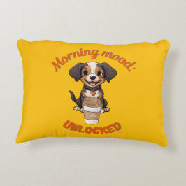 Gutes Fernsehen & Kaffee - Playful Puppy Digital A Dekokissen