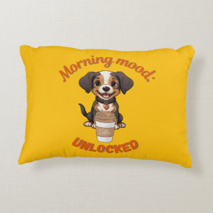 Gutes Fernsehen & Kaffee - Playful Puppy Digital A Dekokissen