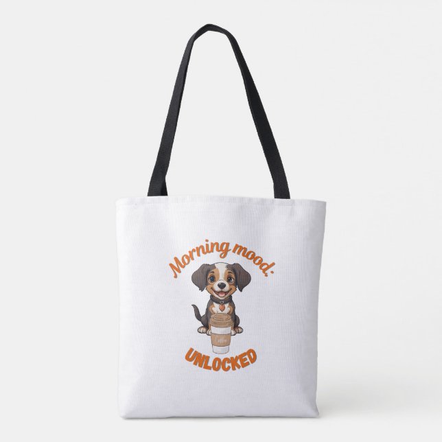 Gutes Fernsehen & Kaffee - Playful Puppy Digital A Tasche (Rückseite)