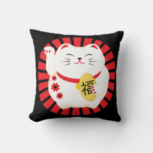 Gutes Glück Cat Kissen
