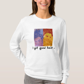 Gutes Haar. Afrikaner in der Familie T-Shirt