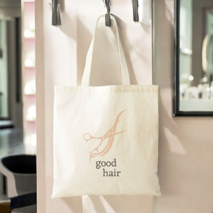 Gutes Haar einfache Logo Hair Stylist Colorist Tragetasche