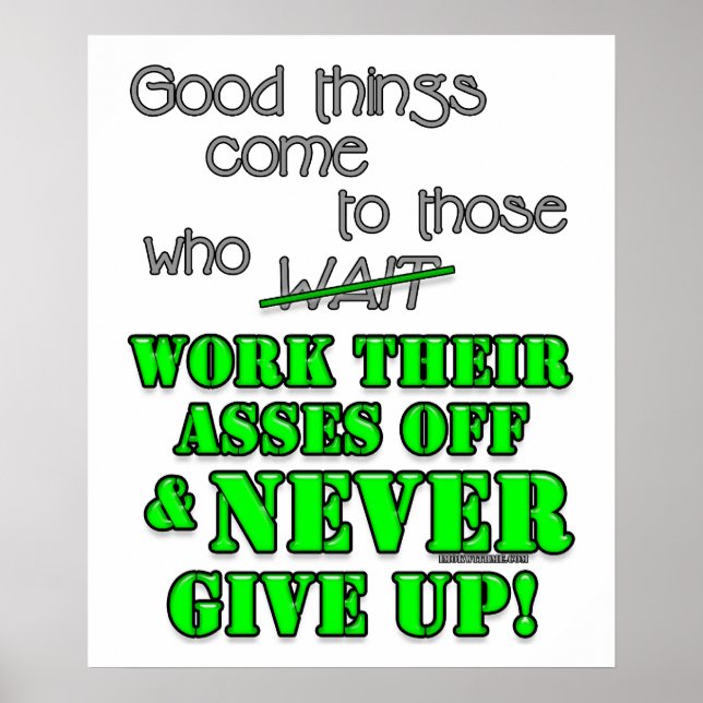 Gutes kommt denen, die... poster (Vorne)