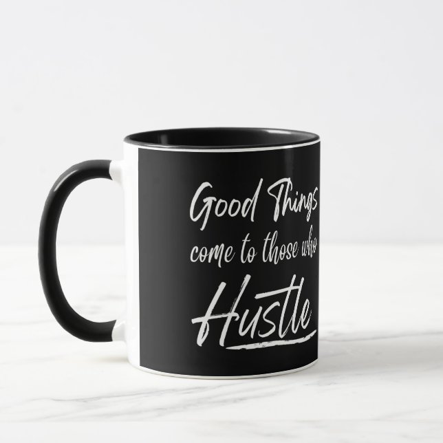 Gutes kommt denen, die sich trauen tasse (Links)