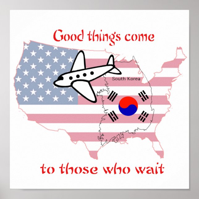 Gutes kommt denen, die warten - koreanische Adopti Poster (Vorne)