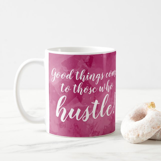 Gutes kommt Motivierend zur Boss Lady Kaffeetasse (Mit Donut)