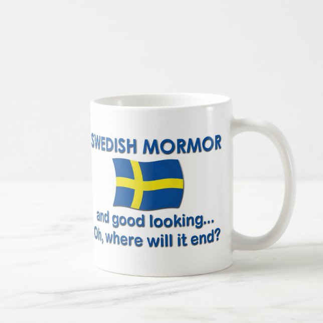 Gutes Lkg Schwede Mormor (Großmutter) Kaffeetasse (Rechts)