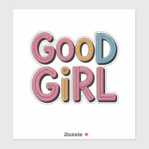 Gutes Mädchen Aufkleber