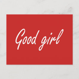 Gutes Mädchen  Postkarte