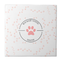 Gutes Mainstream geheftet - rosa Paws - Untersetze