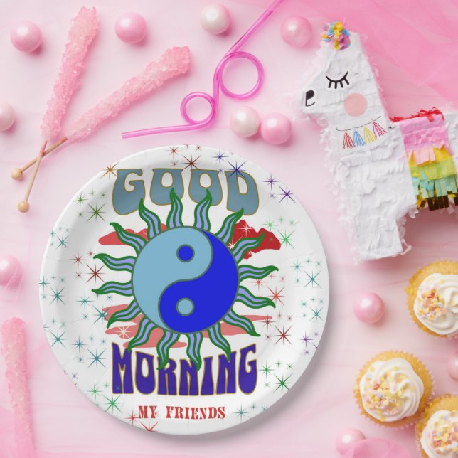 GUTES MORGEN, PAPIERPLATTE PAPPTELLER (Party)