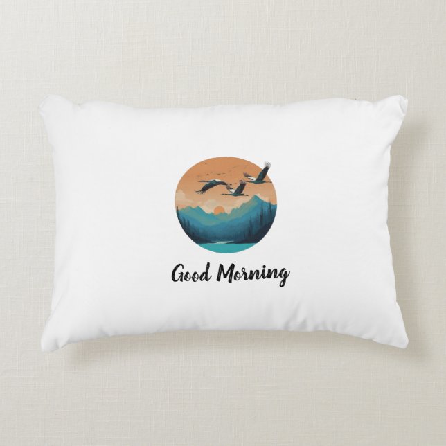 Gutes Morgenkissen Dekokissen (Vorderseite)