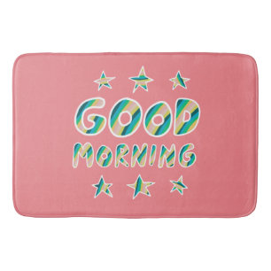 GUTES MORNING Farbenfrohe Coole Streifen Badematte