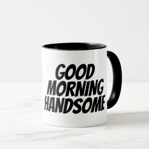 GUTES MORNING HANDSOME Kaffeetassen für Ehemann