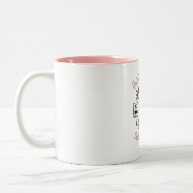 Gutes Musikleben Zweifarbige Tasse (Links)