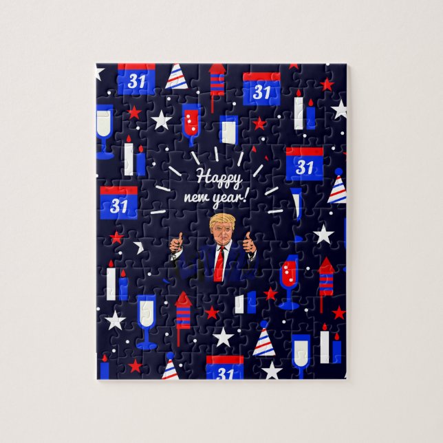 Gutes neues Jahr Donald Trump (Vertikal)