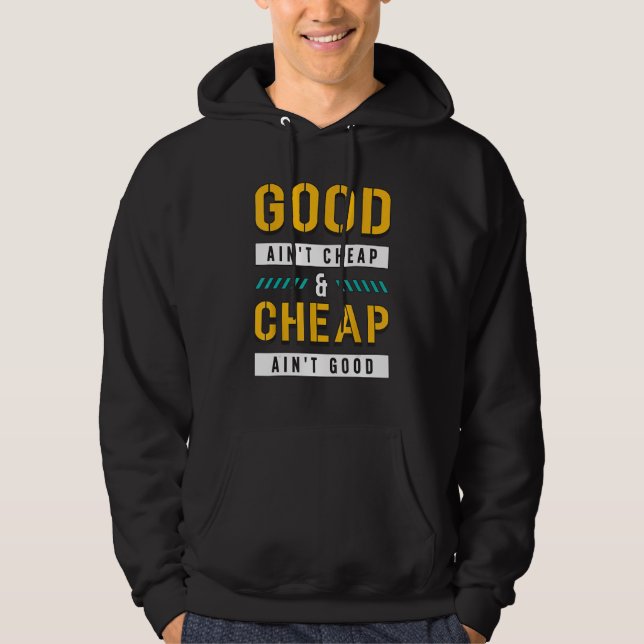 Gutes nicht billiges Baukämpfergestein-Konkret Hoodie (Vorderseite)