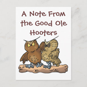 Gutes ole Hoots Postkarte