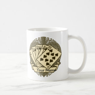 Gutes Poker-Hand-Tasse Kaffeetasse