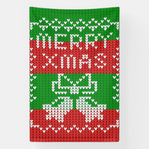 Gutes Pullover-Muster Jingle Glocken Merry Xmas Ga Banner