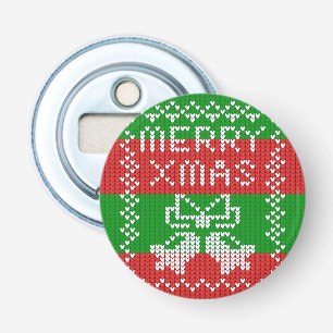 Gutes Pullover-Muster Jingle Glocken Merry Xmas Ga Flaschenöffner