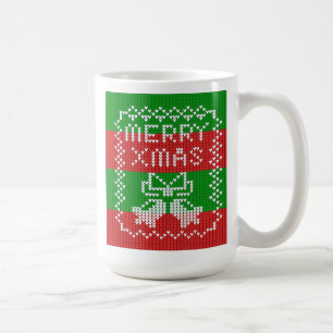 Gutes Pullover-Muster Jingle Glocken Merry Xmas Ga Kaffeetasse