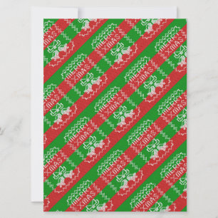 Gutes Pullover-Muster Jingle Glocken Merry Xmas Ga Karte