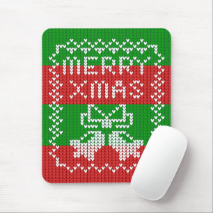 Gutes Pullover-Muster Jingle Glocken Merry Xmas Ga Mousepad