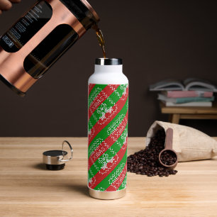 Gutes Pullover-Muster Jingle Glocken Merry Xmas Ga Trinkflasche