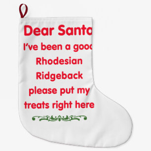 gutes Rhodesian Ridgeback Großer Weihnachtsstrumpf