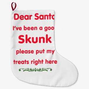gutes Stinktier Großer Weihnachtsstrumpf