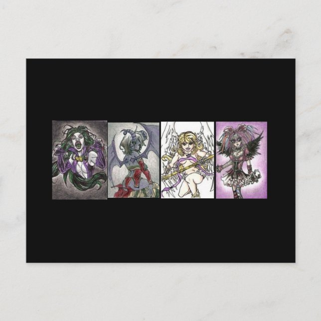 Gutes und böses Kunstmuseum Postkarte (Vorderseite)