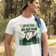 Gutes Wetter und gute Antriebe Retro Golf Cart