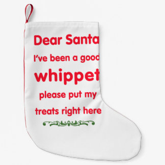 gutes whippet kleiner weihnachtsstrumpf