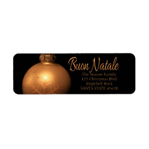 Gütesiegel Buon Natale Golden