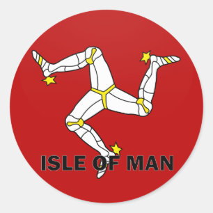 Gütesiegel der Isle of Man Roundel Runder Aufkleber