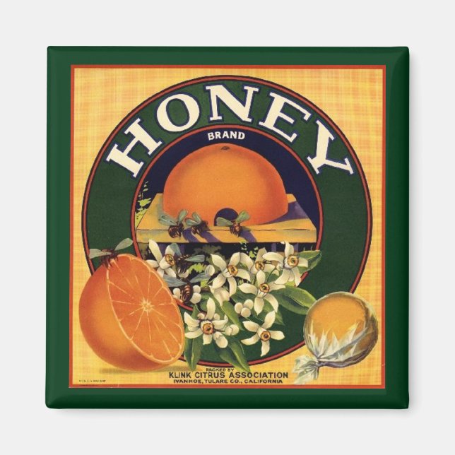 Gütesiegel für die Marke Citrus Crate Magnet (Vorne)