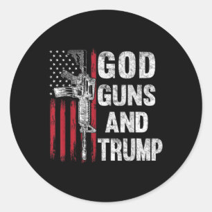 Gütesiegel "Guns" und "Trump 2. Runder Aufkleber