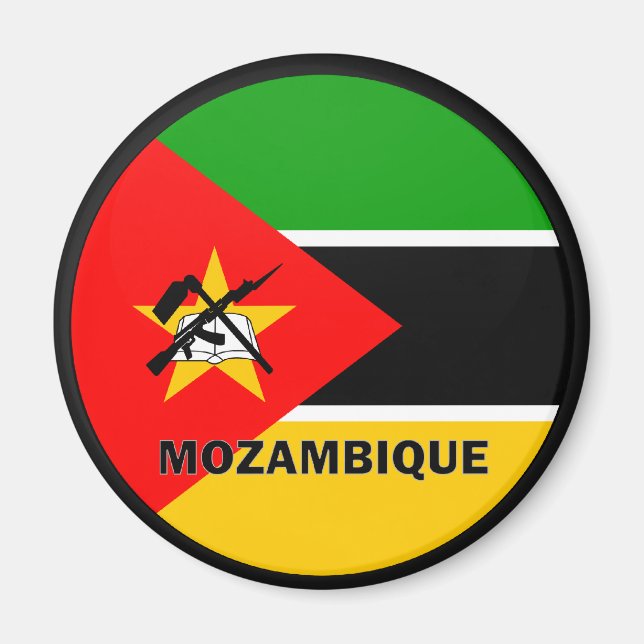 Gütesiegel Mosambik Roundel Magnet (Vorne)