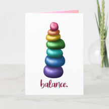 Guthaben an. Grußkarte für Stacking Rocks