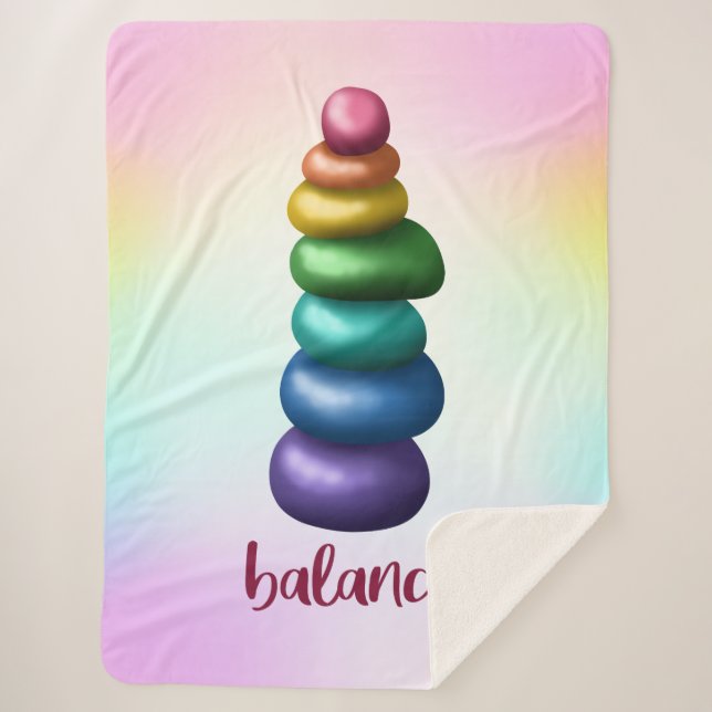 Guthaben an. Rainbow Rocks Sherpadecke (Vorderseite)